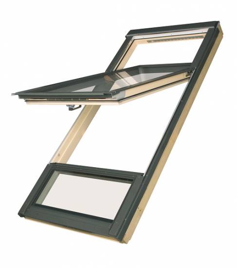 Мансардные окна с приподнятой осью поворота створки proSky Fakro FYP-V U3 proSky