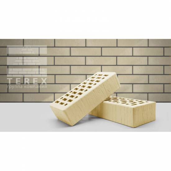 Кирпич TEREX одинарный (слоновая кость) шале
