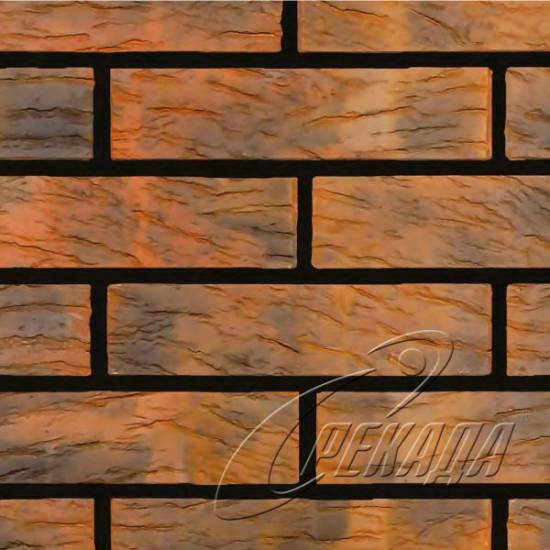 Под кирпич - Оранжево-красный
