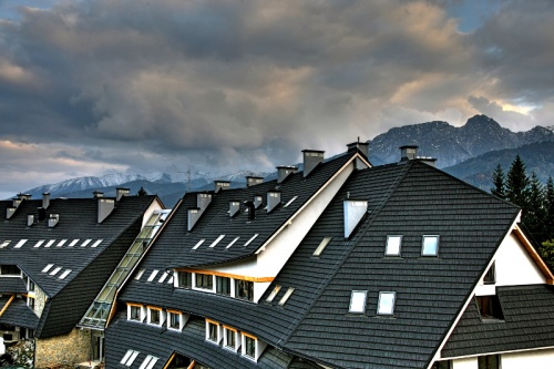 Композитная черепица рядовая Decra Classic Антрацит